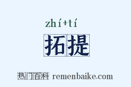 拓提是什么意思的图片